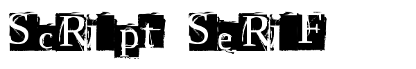 Script Serif font preview
